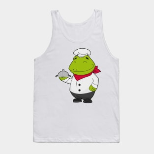 Frog as Cook with Platter Tank Top